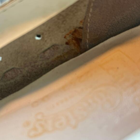 Vintage 80s Coasters White Leather Lace Up Flats Accent Stitching Women's 8.5 - Picture 8 of 9